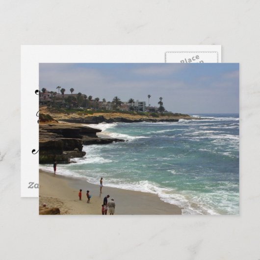 Carte Postale La Jolla Cove Plage (Devant / Derrière)