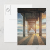 Carte Postale La Jolla, Scripps's Pier at Sunset | San Diego (Devant / Derrière)