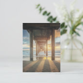 Carte Postale La Jolla, Scripps's Pier at Sunset | San Diego (Debout devant)