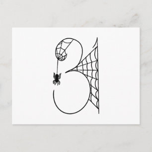 Carte Postale La journée d'Halloween 31 Toiles d'araignées