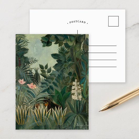 Carte Postale La jungle équatoriale | Henri Rousseau