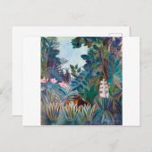 Carte Postale La Jungle équatoriale, Rousseau (Devant / Derrière)