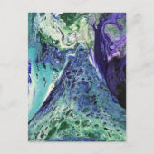 Carte Postale La Laguna #1 peinture en bleu, turquoise, blanc (Devant)