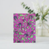 Carte Postale La laitue vert sur le pourpre (Debout devant)