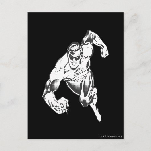 Carte Postale La lanterne verte saute en avant (Devant)