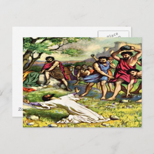 Carte Postale La lapidation (Devant / Derrière)