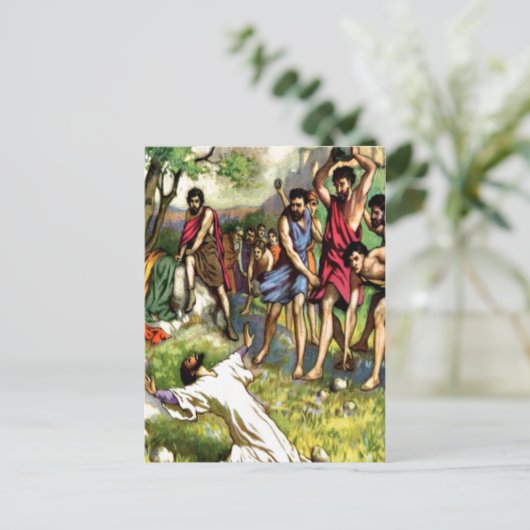 Carte Postale La lapidation (Debout devant)