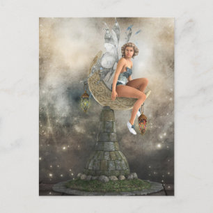Carte Postale La Lazy Moon Fairy