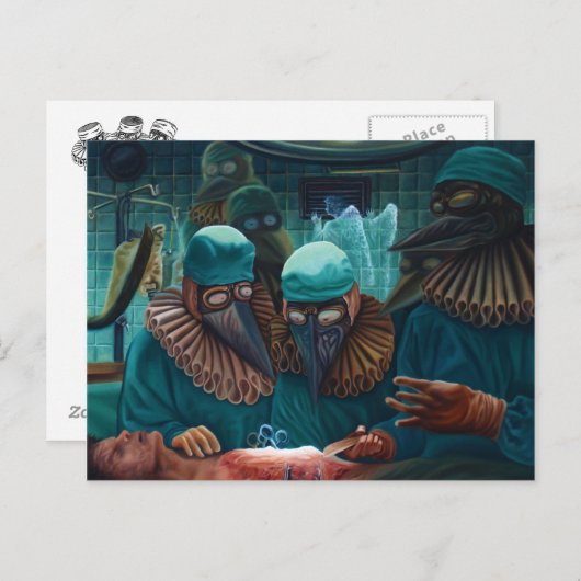 Carte Postale La leçon d'anatomie (Devant / Derrière)