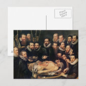 Carte Postale La leçon d'anatomie du docteur Willem van der (Devant / Derrière)