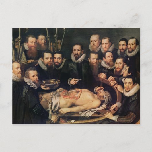 Carte Postale La leçon d'anatomie du docteur Willem van der (Devant)
