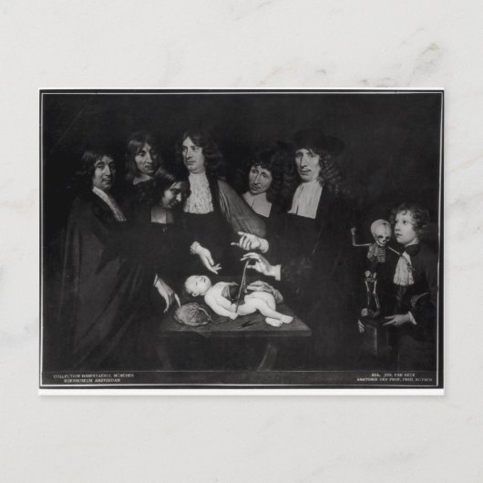 Carte Postale La leçon d'anatomie du professeur Frederik (Devant)