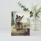 Carte Postale La leçon de Banjo (Debout devant)