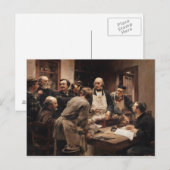 Carte Postale La leçon de Claude Bernard (Devant / Derrière)