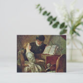 Carte Postale La Leçon De Musique, Par Fragonard, Jean-Honoré (M (Debout devant)
