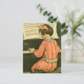 Carte Postale La leçon de piano (Debout devant)