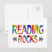 Carte Postale La lecture, c'est super (Devant / Derrière)