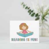 Carte Postale La Lecture Est Amusante ! (Debout devant)