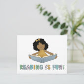 Carte Postale La Lecture Est Amusante ! (Debout devant)