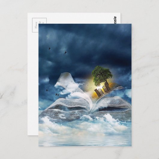 Carte Postale La lecture est paradisiaque - Customisez-moi ! (Devant / Derrière)