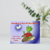 Carte Postale La Lecture Est Sortie De Ce Monde (Debout devant)