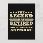 Carte Postale La légende a officiellement retiré la retraite fuu (Devant)