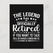 Carte Postale La légende a officiellement retiré la retraite fuu (Devant)