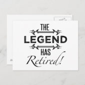 Carte Postale La Légende A Retraité (Devant / Derrière)