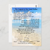 Carte Postale La légende du dollar de sable (Devant / Derrière)