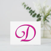 Carte Postale La lettre D (Debout devant)