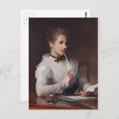 Carte Postale La lettre d'amour (Devant / Derrière)