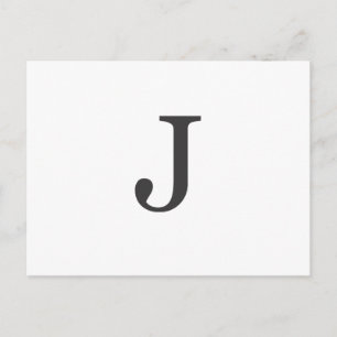 Carte Postale "la lettre J"