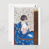 Carte Postale La Lettre, Mary Cassatt (Devant / Derrière)