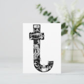 Carte Postale La lettre 't' (Debout devant)