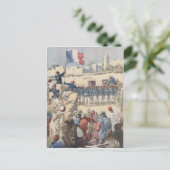 Carte Postale La levée du drapeau français à Tombouctou (Debout devant)