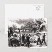 Carte Postale La libération des blessés après l'Antietam (Devant / Derrière)