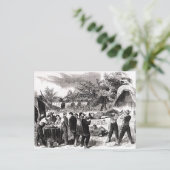 Carte Postale La libération des blessés après l'Antietam (Debout devant)