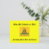 Carte Postale La liberté doit mordre le tyran (Debout devant)