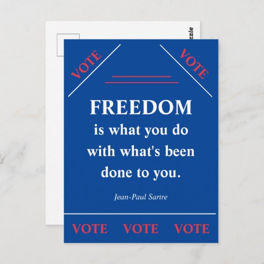 Carte Postale La Liberté Est... (Devant / Derrière)