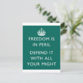 Carte Postale La liberté est en péril (Debout devant)