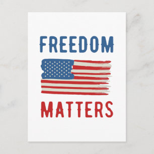 Carte Postale La liberté est importante