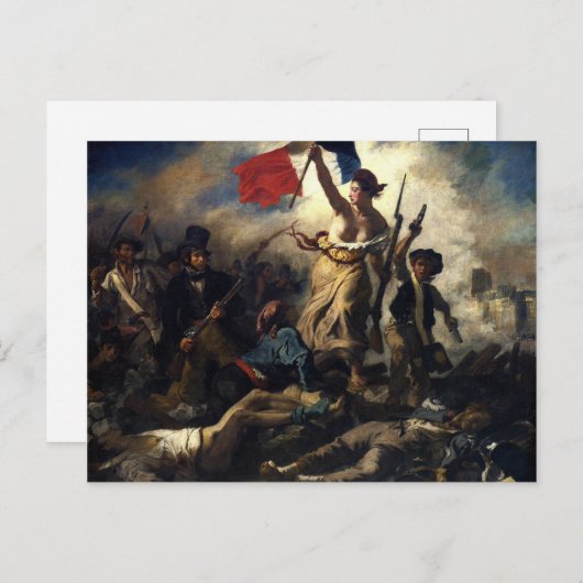 Carte Postale La liberté guidant le peuple (Devant / Derrière)