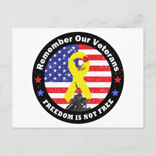 CARTE POSTALE LA LIBERTÉ N'EST PAS LIBRE (Devant)