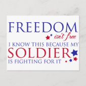 Carte Postale La liberté n'est pas libre (Devant)