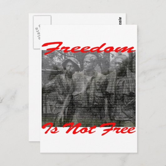 Carte Postale La Liberté N'Est Pas Libre #002 (Devant / Derrière)