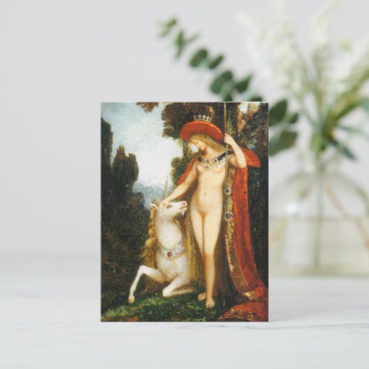 Carte postale : La licorne (Debout devant)