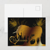 Carte Postale La licorne d'or (Devant / Derrière)