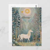Carte Postale La licorne secrète de Whispering Woods (Devant / Derrière)