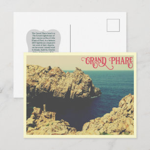 Carte Postale La ligne de côte de la plage du Grand Phare Jijel,
