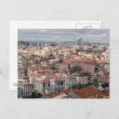 Carte Postale La ligne d'horizon du toit de Lisbonne (Devant / Derrière)